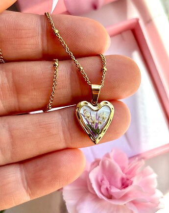 Naszyjnik bukiecik w sercu, Frant Art Jewellery