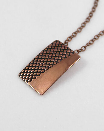 Łuska - miedziany wisior - ooak