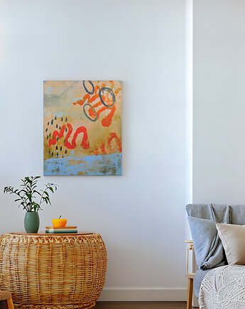 Obraz Abstrakcja nr 5. Malarstwo - akryl na płótnie, 50 , Lenka Kubica