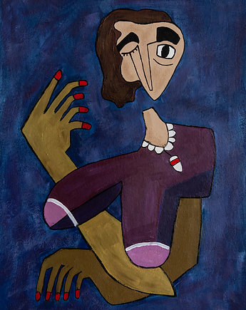 ORYGINAŁ 40 x 30 cm - Dama 5, Gosia Sendlewska