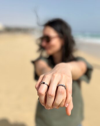 Surowy pierścionek z kamieni dla Minimalistki, Z SZUFLAD UMYSŁU