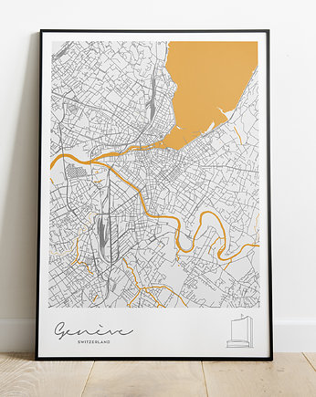 Plakat Miasta Świata - Genewa, Peszkowski Graphic