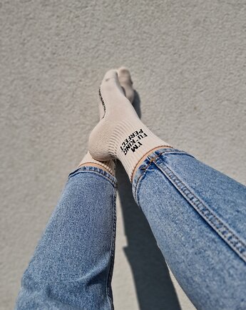 Skarpety I'M FU*KING PERFECT rozmiar 36-41, SOCKS UP OFF THE FLOOR