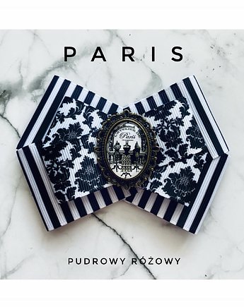 Kolekcja PARIS  z grafiką retro w stylu francuskim, Pudrowy Różowy