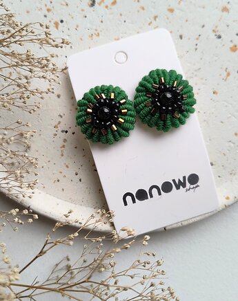 Kolczyki Zielone Kółka, nanowoshop