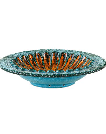 Talerz ceramiczny, niemiecki design, lata 60, produkcja: West Germany, Przetwory design