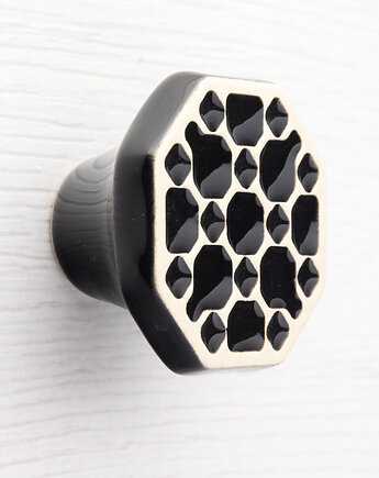 Gałka do mebli, czarna, wz.10, pracowniazona