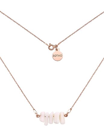 Naszyjnik z różowego złota z koralem naturalnym, SOTHO