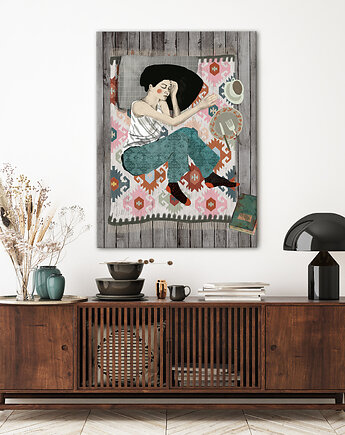 Obraz na płótnie Chwila dla siebie 70x100cm, NOWdeco