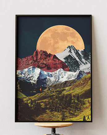 Plakat Kolaż - Góry - Dekoracja do salonu, pokoju, biura, DAPIDOKA