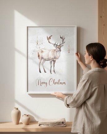 Plakat Winter deer, Well Done Shop