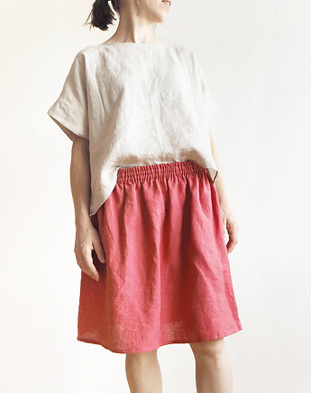 Lniana spódnica z  kieszeniami MEW, madebyjokpa