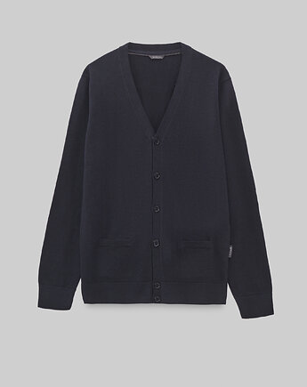 Sweter kardigan cardano granatowy, BORGIO