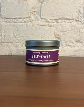 Świeca sojowa Self-Date - kwiatowy, pudrowy, Kams Candles Diary