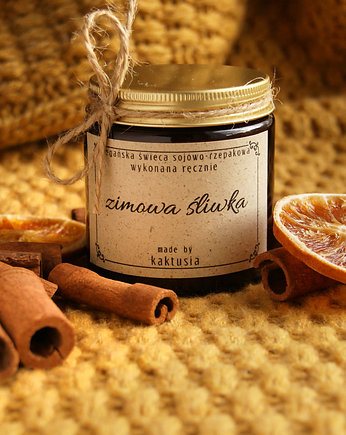 ZIMOWA ŚLIWKA - świeca 120ml, kaktusia