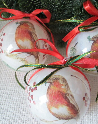 Bombki Rudzik  3 szt, Iwona Rutkowska