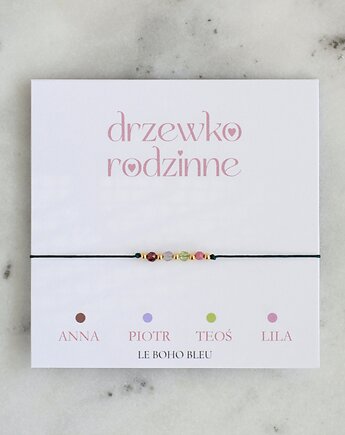 Drzewko Rodzinne - Bransoletka z kamieniami miesiąca, Le Boho Bleu