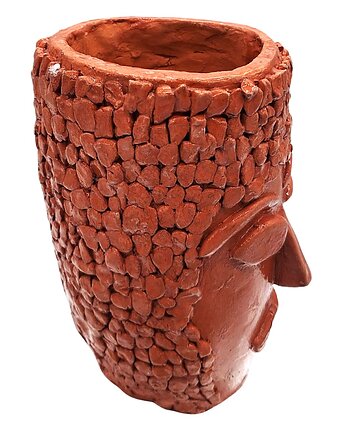 Ręcznie Robiona Doniczka Ceramiczna w Kształcie Głowy , Sklep Angelos