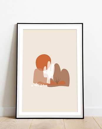 "Desert 2"- Nowoczesna Grafika Ścienna, holi craft