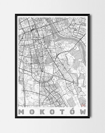 Plakat Mokotów - CityArtPosters, CityArtPosters