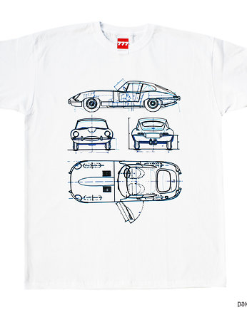 Koszulka JAGUAR E-TYPE tshirt, 777 Tshirts