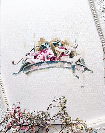 Akwarela żaby, Wiktoria Borys Art