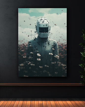 Sztuczna natura - Plakat - Druk - Abstrakcja, Surrealizm, Loft #8, Black Sapphire Art
