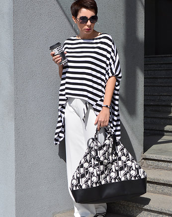 TUNIKA GEOMETRYCZNA Paski, momo fashion