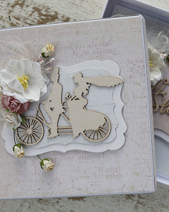 Kartka ślubna handmade z pudełkiem, sorte