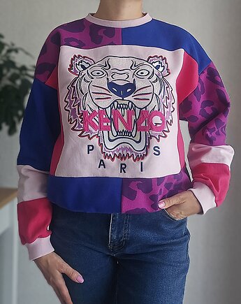 Bluza patchwork - Pink Tiger - One of a kind - oversize, Motka Bag