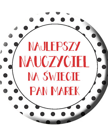 Magnes dla Nauczyciela personalizowany z imieniem, Sowia Aleja