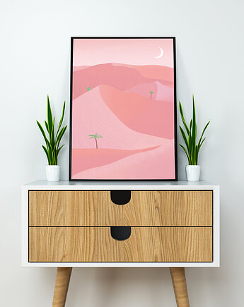 Plakat pink desert, nadia kubczak