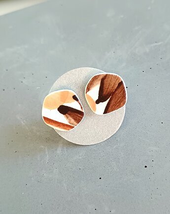 Kolczyki ceramiczne Włocławek, biżuteria z talerzy