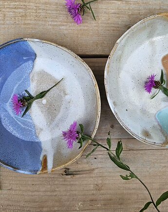 Zestaw talerzyków ceramicznych handmade, Ewa Duszka