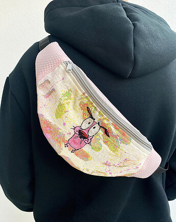 Ręcznie malowana i haftowana nerka Chojrak , SewNSpray