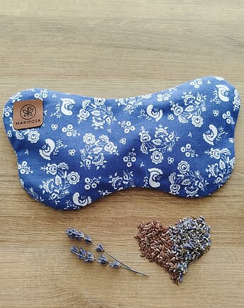 Relaksacyjna poduszka na oczy Motyl z lawendą i siemieniem lnianym, Mariposa