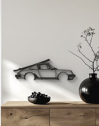 Porshe 911 z nartami - samochód - dekoracja na ścianę, Printerior