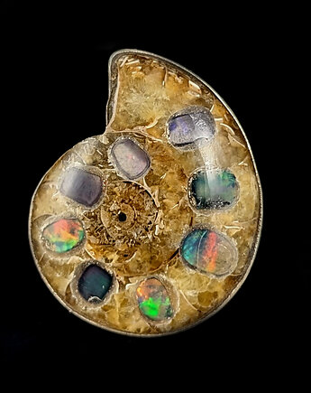 Pierścionek fossil & opal, Pracownia Neores