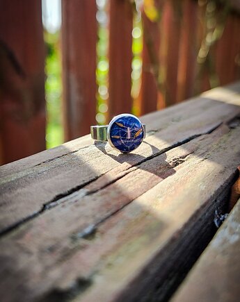 Mały pierścionek z dmuchawcem, Figa handmade accessories