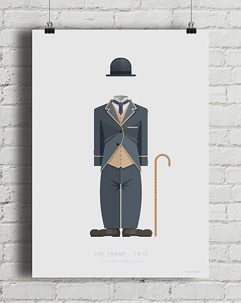 Plakat Charlie Chaplin - Tramp, minimalmill