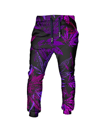 DR.CROW Spodnie Fullprint Cannabis Skull Pink, DrCrow