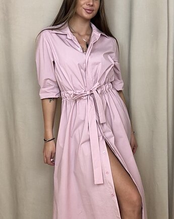 Sukienka Midi ze ściągaczem Rosa, SOLO moda