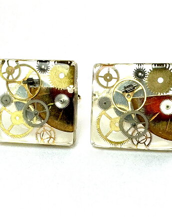 Spinki do mankietów - unikatowe, Man's Precious 1, DROBINY CZASU