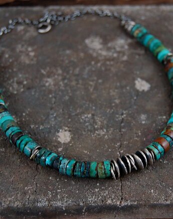 Turkus naszyjnik unisex, mzstudio