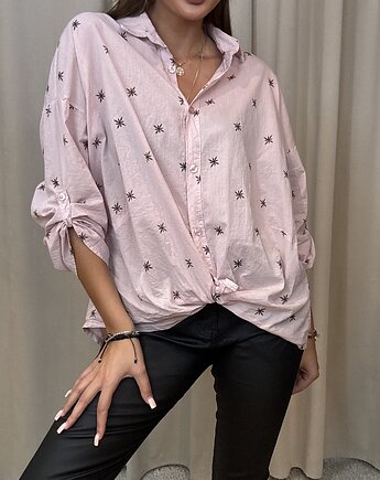 Koszula bawełniana Rosa Cipria, SOLO moda