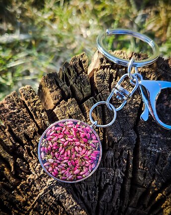 Breloczek z wrzosem, Figa handmade accessories