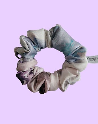 Satynowa gumka satynowa scrunchie owijka frotka lawendowy szept MINI, Capillum