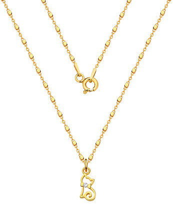 Naszyjnik z kotkiem z kryształem Swarovski /1180/, MYNESS