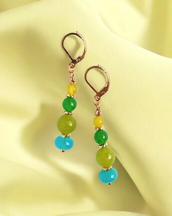 Kolczyki SUMMER collection : 6cm : zieleń, kaktusia