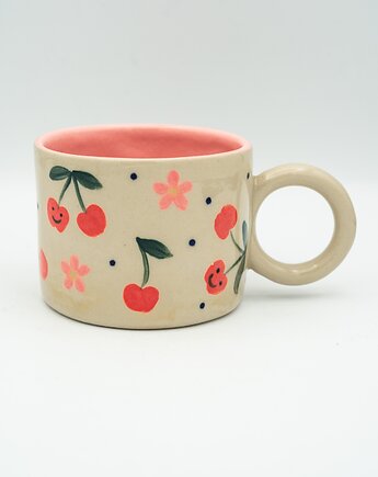 Kubek w wisienki dla mamy, panika ceramics